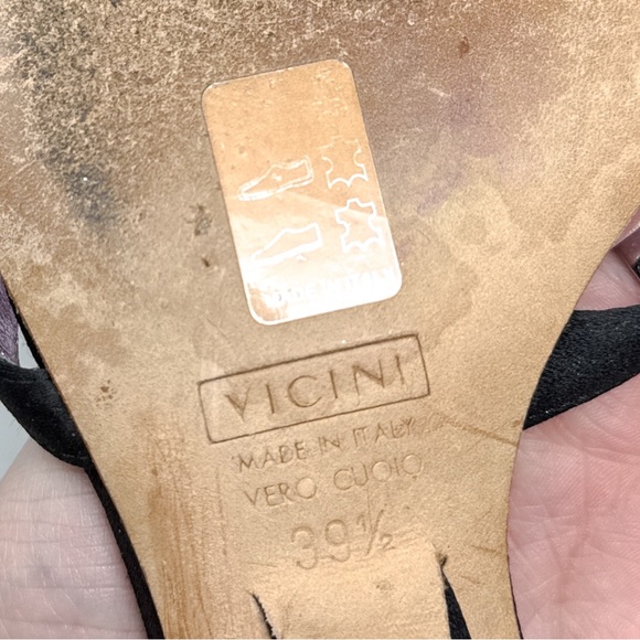 Giuseppe Zanotti Vicini Vintage Y2K Embellish Flower Silk Kitten Heel Mules Rare - Picture 12 of 15